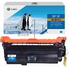 Картридж лазерный G&G GG-CE251A CE251A голубой (7000 стр.) для HP CLJ CP3525n/CP3525dn/CP3525X/CP3520/CM3530fs MFP/CM3530 MFP