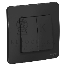 Выключатель 2-кл. СП Blanca (сх.5) 10А 250 В антрацит SchE BLNVS010506