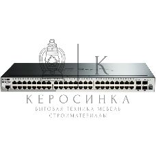 Коммутатор D-Link DGS-1510-52X/A2A Настраиваемый стекируемый коммутатор SmartPro уровня 2+ с 48 портами 10/100/1000Base-T и 4 портами 10Gbase-X SFP+