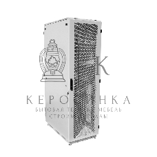 Шкаф коммутационный ЦМО ШТК-М-42.6.8-4ААА 42U 600x820 мм пер. дв. перфор. задн. дв. стал. лист 2 бок. пан. направл. под закл. гайки 550 кг серый