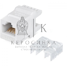 Модуль LANMASTER NTSS-KJ-UTP-RJ45-6-180-WT информ. KeystoneRJ45 Cat.6 UTP белый