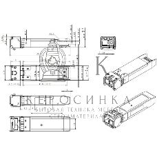 Модуль SNR SFP+ WDM, дальность до 3км (5dB), 1270нм