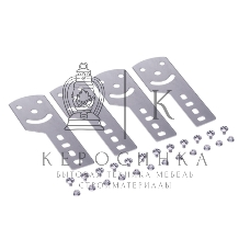 Пластина крепежная DKC 30013K GSV H50 (4 шт) в комплекте с крепежными элементами для монтажа