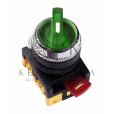 Переключатель ANCLR-22-3 на 3 фикс. полож. зел. 1з+1р ИЭК BSW10-ANCLR-3-K06