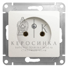 Механизм розетки 1-м СП Glossa 16А IP20 без заземл. перламутр SchE GSL000641