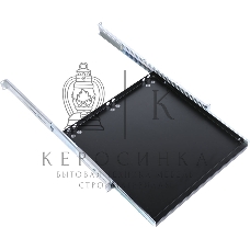 Полка клавиатурная ЦМО с телескопич. направляющими, регул. глубина 580-620 мм, черный (ТСВ-К4-9005)