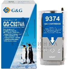 Картридж струйный G&G GG-C9374A серый (130мл) для HP Designjet T610/T770/T790eprinter/T1300eprinter/T1100