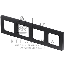 Рамка 4 поста антрацит Inspiria