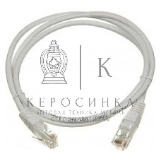 Патч-корд LANMASTER UTP TWT-45-45-1.0-GY вилка RJ-45-вилка RJ-45 cat.5е 1м серый ПВХ (уп.:1шт)