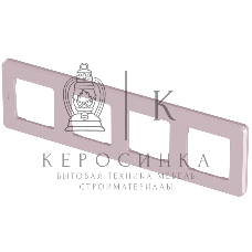 Рамка 4 поста розовый Inspiria