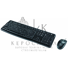 Комплект клавиатура+мышь Logitech MK120 проводной, USB, 1000 DPI, чёрный(заводская гравировка)