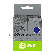 Картридж ленточный Cactus CS-LK4WBN черный шрифт, белый фон (12 мм, 9 м) для Epson LW300/LW400/LW700/LW600P/LW1000P/K400/Z700/Z900