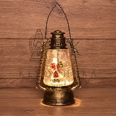 Декоративный фонарь Neon-night с эффектом снегопада и подсветкой 