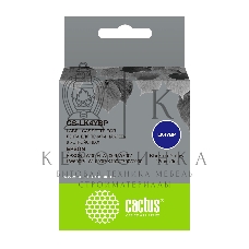 Картридж ленточный Cactus CS-LK4YBP черный шрифт, желтый фон (12 мм, 9 м) для Epson LW300/LW400/LW700/LW600P/LW1000P/K400/Z700/Z900