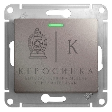 Механизм выключателя 1-кл. СП Glossa сх. 1а 10А IP20 10AX с подсветкой платина SchE GSL001213