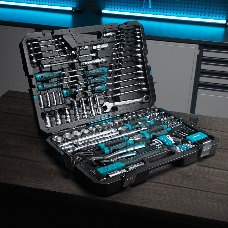 Набор инструментов Gross 115 пред., 120 зубьев, CrV, 1/4