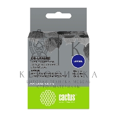 Картридж ленточный Cactus CS-LK4SBE черный шрифт, серебристый матовый фон (12 мм, 9 м) для Epson LW300/LW400/LW700/LW600P/LW1000P/K400/Z700/Z900