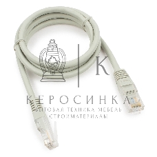 Патч-корд медный UTP Cablexpert PP10-1M cat.5e, 1м, литой, многожильный, серый