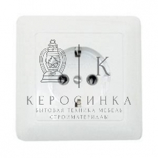 Розетка WESSEN RS16-134-BХИТ белый 1-я с/з 16А скрытый монтаж