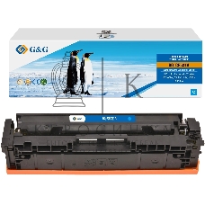 Картридж G&G аналог HP CF531A/205A синий 0.9k с чипом