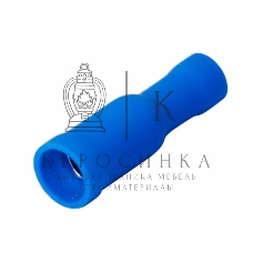 Разъем штекерный изолированный Rexant гнездо 4 мм 1.5-2.5 мм² (РШи-м 2.5-4/РШИм 2-5-4) синий