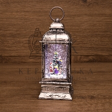 Декоративный фонарь Neon-night с эффектом снегопада и подсветкой 