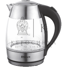 Чайник электрический Sakura SA-2727SBK (1.8) стекл подсв