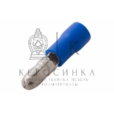 Разъем штекерный изолированный Rexant штекер 4 мм 1.5-2.5 мм² (РШи-п 2.5-4/РШИп 2-5-4) синий