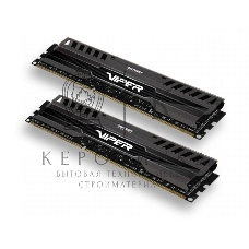 Оперативная память Patriot Viper 3, DDR3, 16GB (2x8 GB), 1600 MHz, CL9, DIMM, радиатор, черный