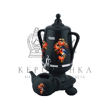 Самовар Добрыня DO-432(4,0л.) Снегирь на черном чер/к.з.x4