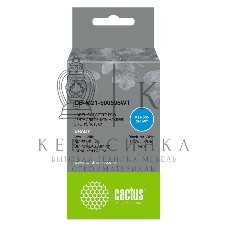 Картридж ленточный Cactus CS-M21-500595WT черный шрифт, белый фон (12.7 мм, 6.4 м) для Brady BMP21-PLUS, BMP21-LAB