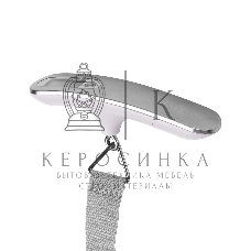 Безмен Galaxy LINE GL 2833, серый, ЖК-дисплей с подсветкой зеленого цвета, максимально допустимый вес 50 кг, цена деления 10 г, функция обнуления массы тары, индикатор перегрузки, индикация низкого заряда элемента питания, крюк и ремень для взвешивания, е