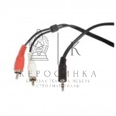 Кабель аудио Ningbo 2хRCA (m)/Jack 3.5 (m) 1.5м. черный