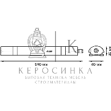 Светильник светодиодный Gauss IP65 590*40*30мм 18Вт 1300lm 4000К линейн. мат.