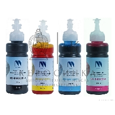 Чернила NVPrint универсальные на водной основе для аппаратов HP, комплект 4 цвета по 100 мл