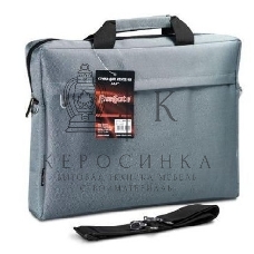 Сумка для ноутбука ExeGate EX205136RUS Start S15 Grey, серая, полиэстер, для ноутбуков до 15.6