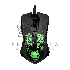 Мышь проводная Qumo Rampage M49 черный, 3200 dpi, USB, кнопки - 6