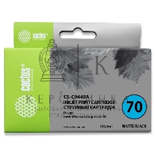 Картридж струйный Cactus CS-C9448A черный матовый для №70 HP Designjet Z3100 (130мл)