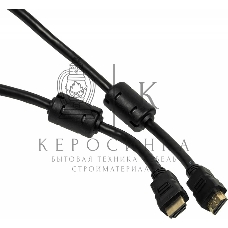 Кабель-соединительный аудио-видео Ningbo HDMI-5M-MG HDMI (m)/HDMI (m) 5м. феррит.кольца позолоченные контакты черный