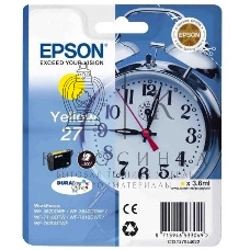 Картридж струйный Epson T2704 (C13T27044022/C13T27044020) желтый, 300 стр., для WF7110/7610/7620 (300стр.)