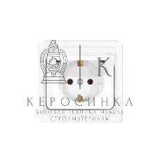 Розетка 1-м СП Валери 16А с защ. крышкой с заземл. бел. UNIVersal В0029