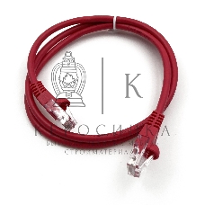 Патч-корд Buro cat.5e 1м красный RJ-45 (м)-RJ-45 (м)