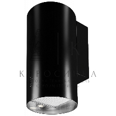 Настенная вытяжка Kuppersberg WL-TUBA B, отвод/рециркуляция, 1000 м3/час, электронное кнопочное управление, таймер на отключение, 4 ступенчатая регулировка скорости, светодиодное освещение 2х2 Вт, анодированный алюминиевый жироулавливающий фильтр, угольны