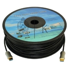 Кабель аудио-видео Fiber Optic HDMI (m)/HDMI (m) 35м. позолоченные контакты черный