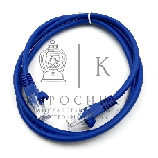 Патч-корд Buro cat.5e molded 1м голубой RJ-45 (m)-RJ-45 (m)