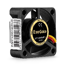Вентилятор для корпуса ExeGate EX03010S2P-5 черный, 30 мм, 9000 об/мин, 25 дБ, 3 pin