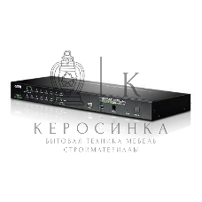 Переключатель KVM ATEN CS1716i-AT-G 16-портовый PS/2-USB KVM Over the NET переключатель c доступом c локального и удаленых рабочих мест.