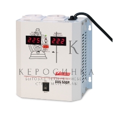 Стабилизатор напряжения Powerman AVS-500P (220В±8% 500ВА,5А,КПД 98%, циф. индикация вх./вых.)