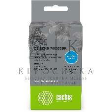 Картридж ленточный Cactus CS-M210-750595BK (M210-750-595-BK) белый шрифт, черный фон (19.1 мм, 6.4 м) для Brady M210/M211/M210-LAB