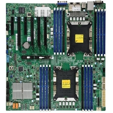 Материнская плата Supermicro MBD-X11DPI-N-B, LGA 3647, Intel C621, 16xDDR4, 14xSATA, 1xM.2, 6xPCI-E 3.0 (x16, x8), 2x 1Gb LAN, 1xVGA, 4xUSB-A 2.0, 3xUSB-A 3.2 Gen 1, 2xCOM, E-ATX, Bulk